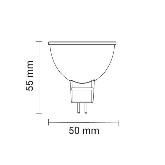 Optonica MR16 COB LED spot 6W 400lm 4500K nappali fehér 50° 1169