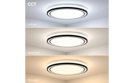 Optonica LED mennyezeti lámpa 36W CCT fehér-fekete – 12802 Optonica LED mennyezeti lámpa 36W CCT fehér-fekete – 12802