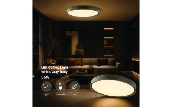 Optonica LED mennyezeti lámpa 36W CCT fehér-szürke – 12804 Optonica LED mennyezeti lámpa 36W CCT fehér-szürke – 12804
