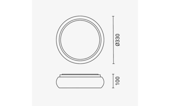 Optonica LED mennyezeti lámpa 12W CCT fehér + cián – 12810 Optonica LED mennyezeti lámpa 12W CCT fehér + cián – 12810