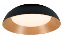   Optonica LED mennyezeti lámpa 24W CCT fehér + fekete + fa hatású – 12812