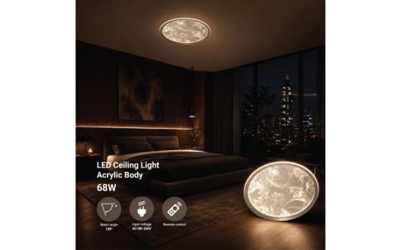 Optonica LED mennyezeti lámpa 68W CCT távirányítóval akril – 12824 Optonica LED mennyezeti lámpa 68W CCT távirányítóval akril – 12824