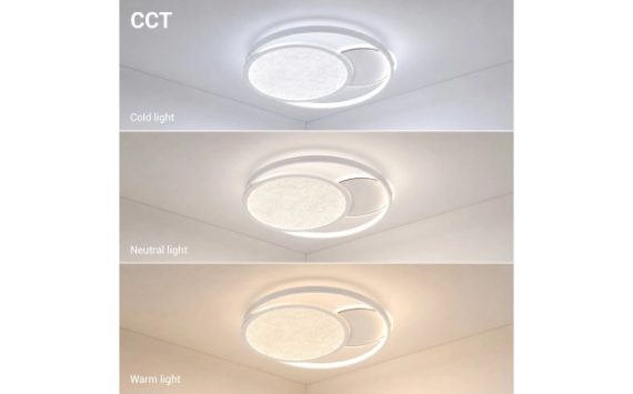 Optonica LED mennyezeti lámpa 64W CCT távirányítóval fehér-szürke – 12825 Optonica LED mennyezeti lámpa 64W CCT távirányítóval fehér-szürke – 12825