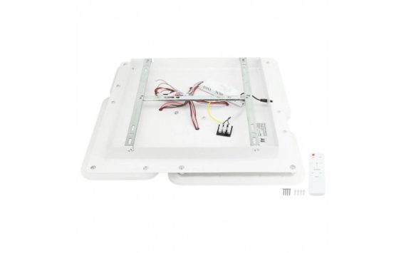 Optonica LED mennyezeti lámpa 128W CCT távirányítóval fehér-szürke – 12826