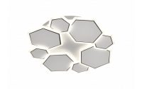   Optonica LED mennyezeti lámpa 68W CCT távirányítóval fehér-szürke – 12827