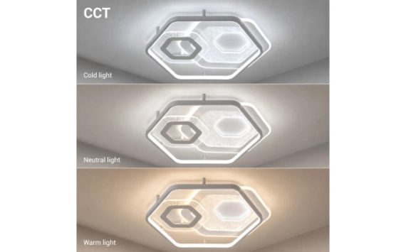 Optonica LED mennyezeti lámpa 84W CCT távirányítóval fehér-szürke – 12828 Optonica LED mennyezeti lámpa 84W CCT távirányítóval fehér-szürke – 12828