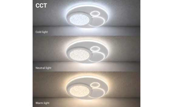 Optonica LED mennyezeti lámpa 84W CCT távirányítóval fehér-szürke – 12834 Optonica LED mennyezeti lámpa 84W CCT távirányítóval fehér-szürke – 12834