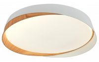   Optonica LED mennyezeti lámpa 36W 3CCT távirányítóval fehér-világos fa hatású – 12851