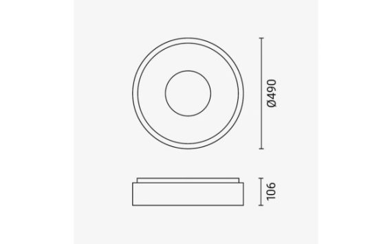 Optonica LED mennyezeti lámpa 54W 3CCT távirányítóval fehér – 12852