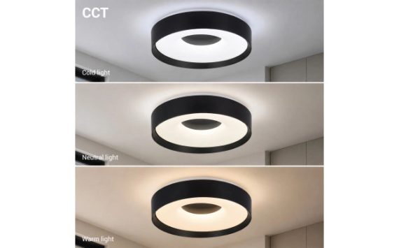 Optonica LED mennyezeti lámpa 54W 3CCT távirányítóval fekete – 12853 Optonica LED mennyezeti lámpa 54W 3CCT távirányítóval fekete – 12853