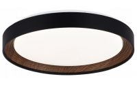   Optonica LED mennyezeti lámpa 54W 3CCT távirányítóval fekete-dió – 12856