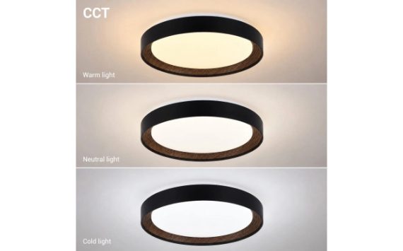Optonica LED mennyezeti lámpa 54W 3CCT távirányítóval fekete-dió – 12856 Optonica LED mennyezeti lámpa 54W 3CCT távirányítóval fekete-dió – 12856