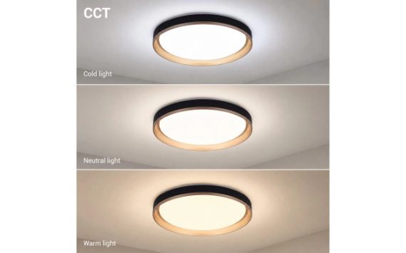 Optonica LED mennyezeti lámpa 36W 3CCT távirányítóval fekete-arany – 12859 Optonica LED mennyezeti lámpa 36W 3CCT távirányítóval fekete-arany – 12859