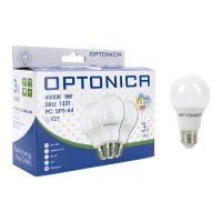 Optonica A60 E27 LED izzó 9 W 806 lm 2700K meleg fehér 3 db/csomag