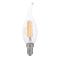 E14 filament LED izzó C35 4W 400lm 2700K meleg fehér