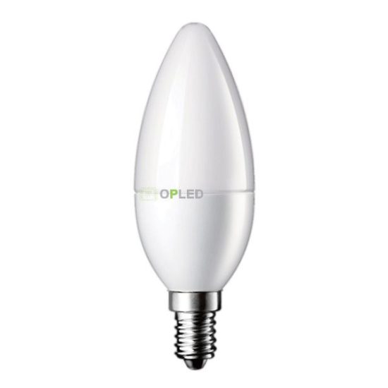 Optonica E14 C37 LED izzó 6W 480lm 6000K hideg fehér 180° 3db/csomag 1419