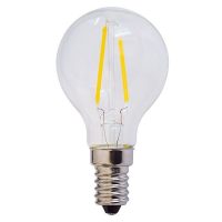 E14 filament LED izzó G45 2W 200lm 2700K meleg fehér