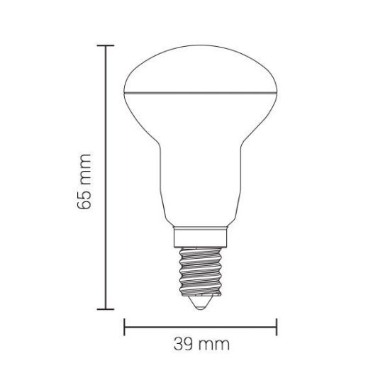 E14 LED izzó R39 4W 300lm 6000K hideg fehér E14 LED izzó R39 4W 300lm 6000K hideg fehér