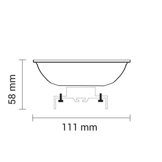 Optonica AR111/G53 LED spot 12W 960lm 4500K nappali fehér 30° 1527