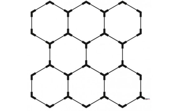 Optonica Hexagon SET lámpák 8HEX 280W kiegészítőkkel 16803