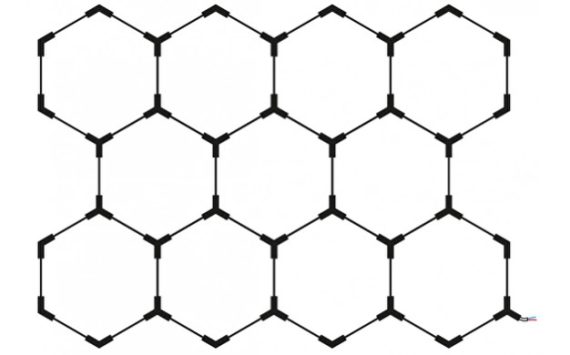 Optonica Hexagon SET lámpák 11HEX 385W kiegészítőkkel 16804