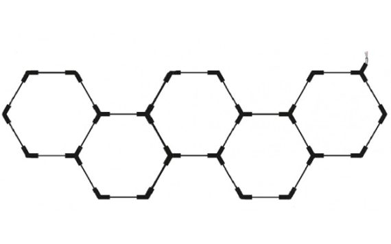 Optonica Hexagon SET lámpák 5HEX 203W kiegészítőkkel 16806
