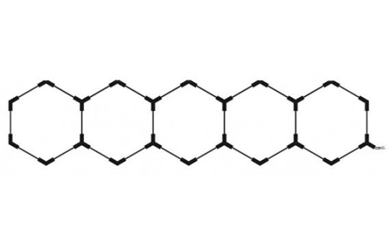 Optonica Hexagon SET lámpák 5HEX 199W kiegészítőkkel 16807