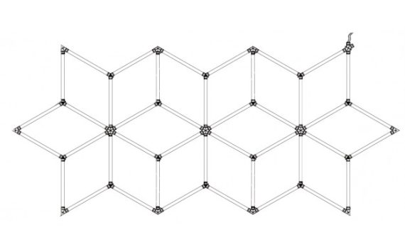 Optonica Hexagon SET lámpák16 alakzat 294W kiegészítőkkel Cikkszám: 16825