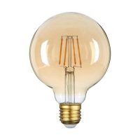 E27 filament LED izzó G95 4W 400lm 2700K meleg fehér