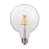E27 filament LED izzó G125 4W 400lm 2700K meleg fehér