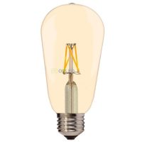 E27 filament LED izzó 4W 400lm 2800K meleg fehér