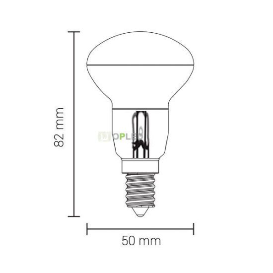 E14 filament LED izzó R50 5W 600lm 2700K meleg fehér E14 filament LED izzó R50 5W 600lm 2700K meleg fehér