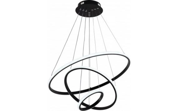 Optonica modern LED függőlámpa CCT 78W fekete szabályozható + távirányító 19005 Optonica modern LED függőlámpa CCT 78W fekete szabályozható + távirányító 19005