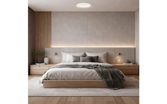 Optonica LED mennyezeti lámpa 42W CCT távirányítóval ezüst-króm – 19014 Optonica LED mennyezeti lámpa 42W CCT távirányítóval ezüst-króm – 19014