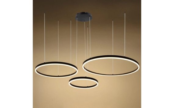 Optonica LED függőlámpa 70W homokfekete  meleg fehér 19034