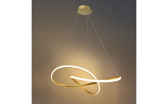 Optonica modern LED függőlámpa  30W szálcsiszolt arany 3000K  19044
