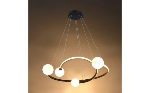 Optonica LED függőlámpa 36W homokfekete  meleg fehér 19046