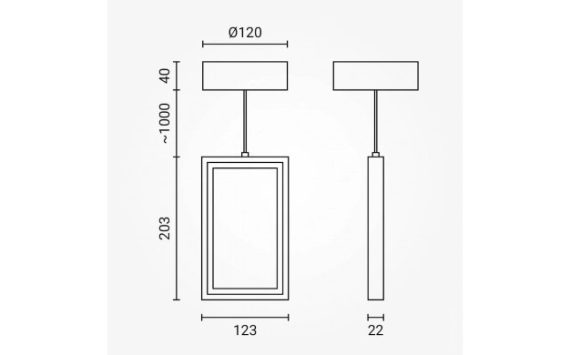 Optonica modern LED függőlámpa 4W fekete 3000K 19049 Optonica modern LED függőlámpa 4W fekete 3000K 19049