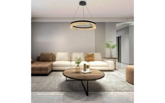 Optonica LED medállámpa 23W homokfekete  fekete meleg fehér 19051