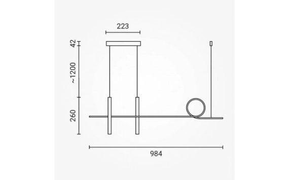 Optonica LED medállámpa 24W homokfekete  fekete meleg fehér 19064