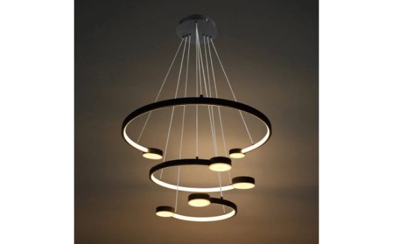 Optonica modern LED függőlámpa 40W LED függőlámpa meleg fehér fekete 19065