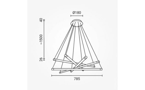Optonica LED függőlámpa 35W réz+fehér meleg fehér 19069 Optonica LED függőlámpa 35W réz+fehér meleg fehér 19069