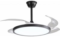   Optonica LED ventilátoros mennyezeti lámpa 36W 3CCT távirányítóval fekete – 19105
