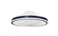   Optonica ventilátoros mennyezeti LED lámpa távirányítóval feher/fekete 36W CCT 19107