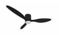   Optonica ventilátoros mennyezeti LED lámpa távirányítóval fekete 18W CCT 19114