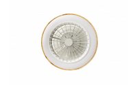   Optonica ventilátoros mennyezeti LED lámpa 36W 3CCT távirányítóval fehér-fa