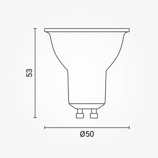 Optonica dimmelhető GU10 LED spot 6W 700lm 6000K hideg fehér 360° 1925