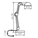 KANLUX Asztali  lámpá Miniatura PIXA KT-40-W 