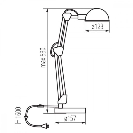 KANLUX PIXA KT-40-B asztali lámpa E14