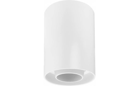 Optonica felületre szerelhető GU10-es henger alakú fehér műanyag lámpatest max: 10W Ø8cm 12,5cm billenthető 45º 2005